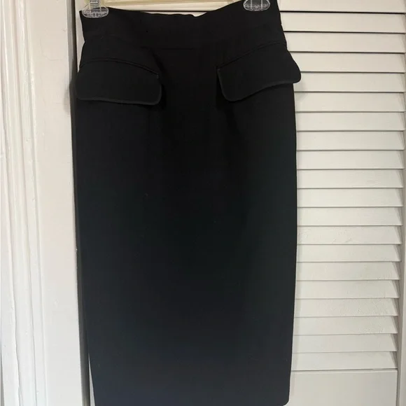 Vintage CHANEL Black Skirt with Gold Buttons - Picture 6 of 10